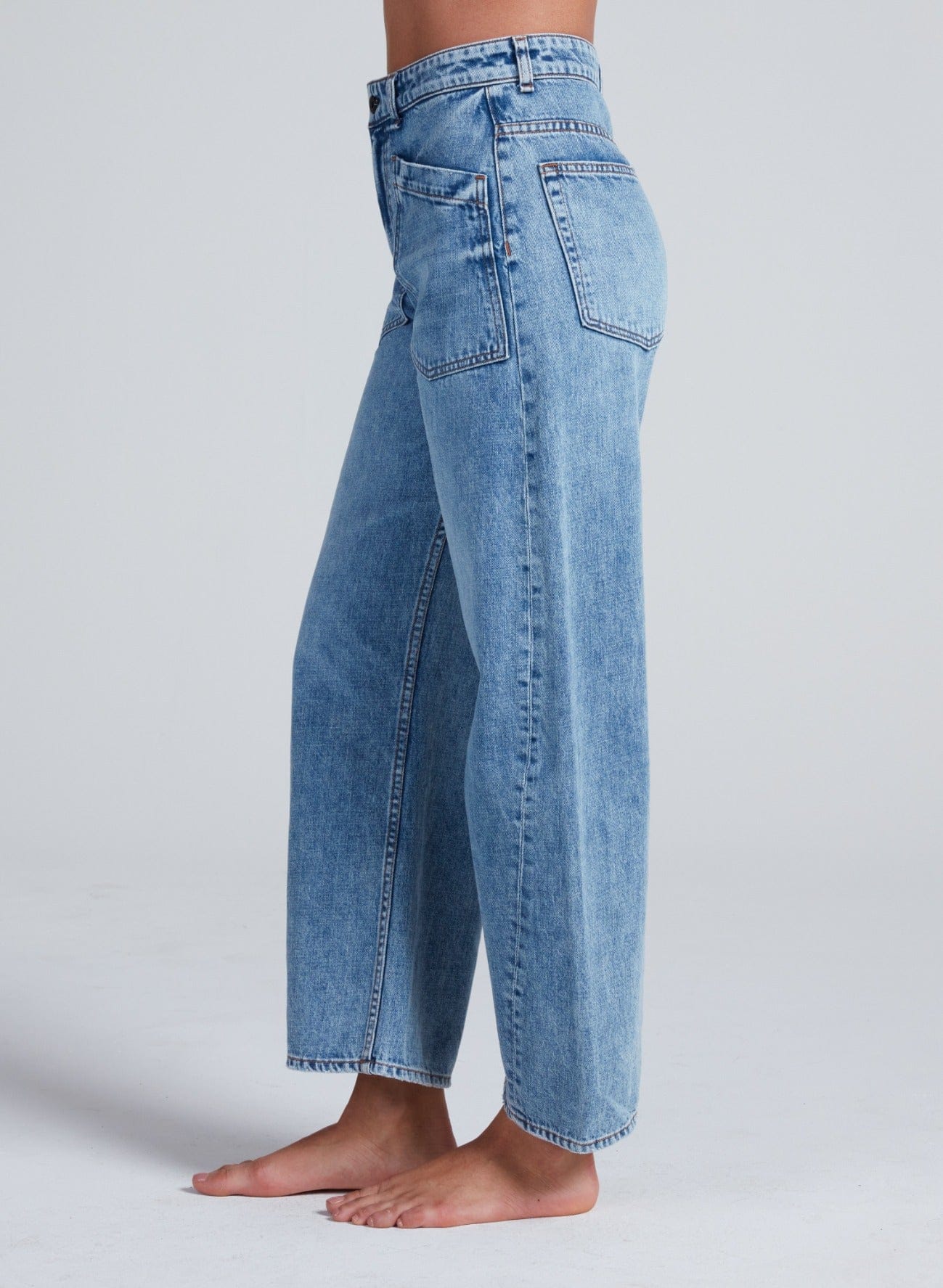 As3640 Twisted Barrel Jean - Oasis