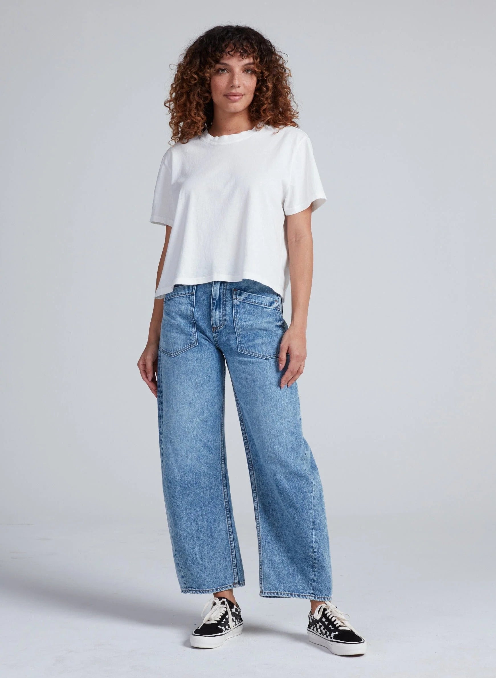 As3640 Twisted Barrel Jean - Oasis