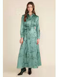 Th45374 Jardin Belted Shirtdress
