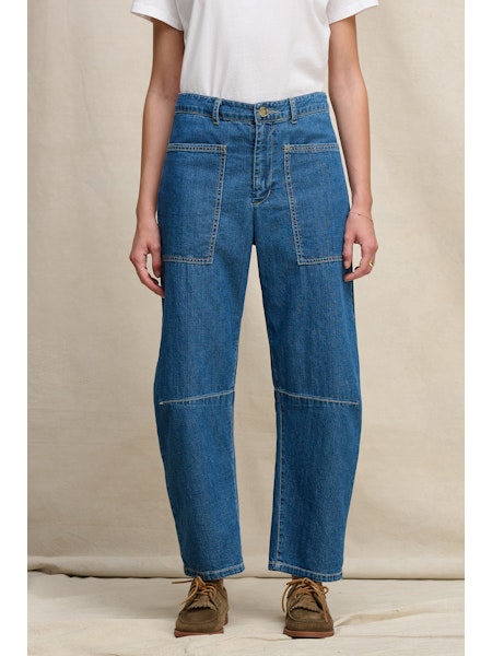 Vefarah Denim Barrel Leg Pant