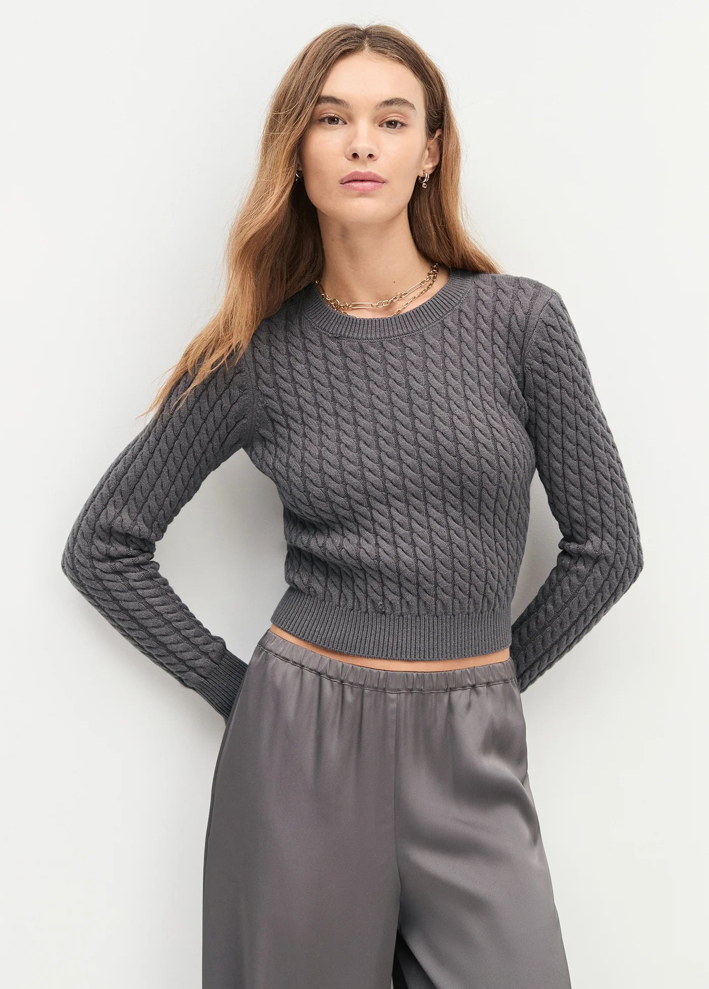 Fa3097 Grey Feel Good Sweater