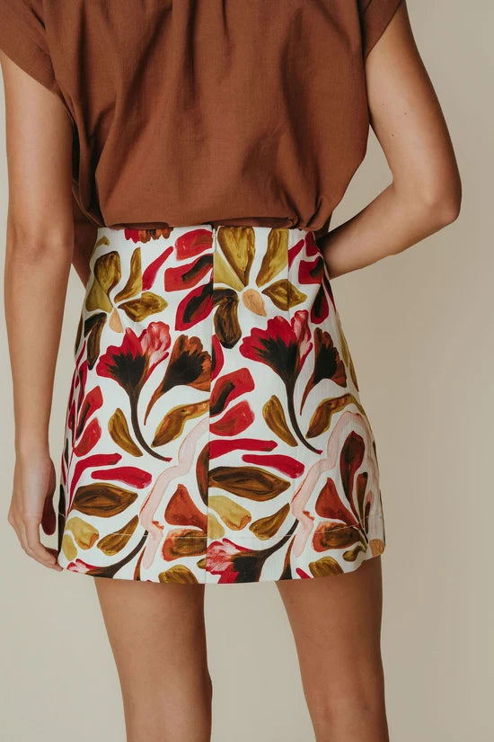 Las14 Fall Floral Skirt
