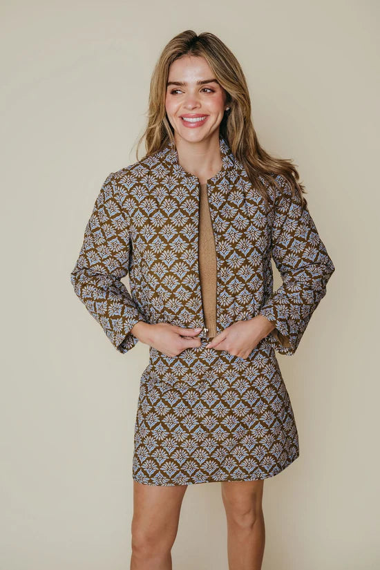 Lalrj04 Lavender Field Quilted Jacket