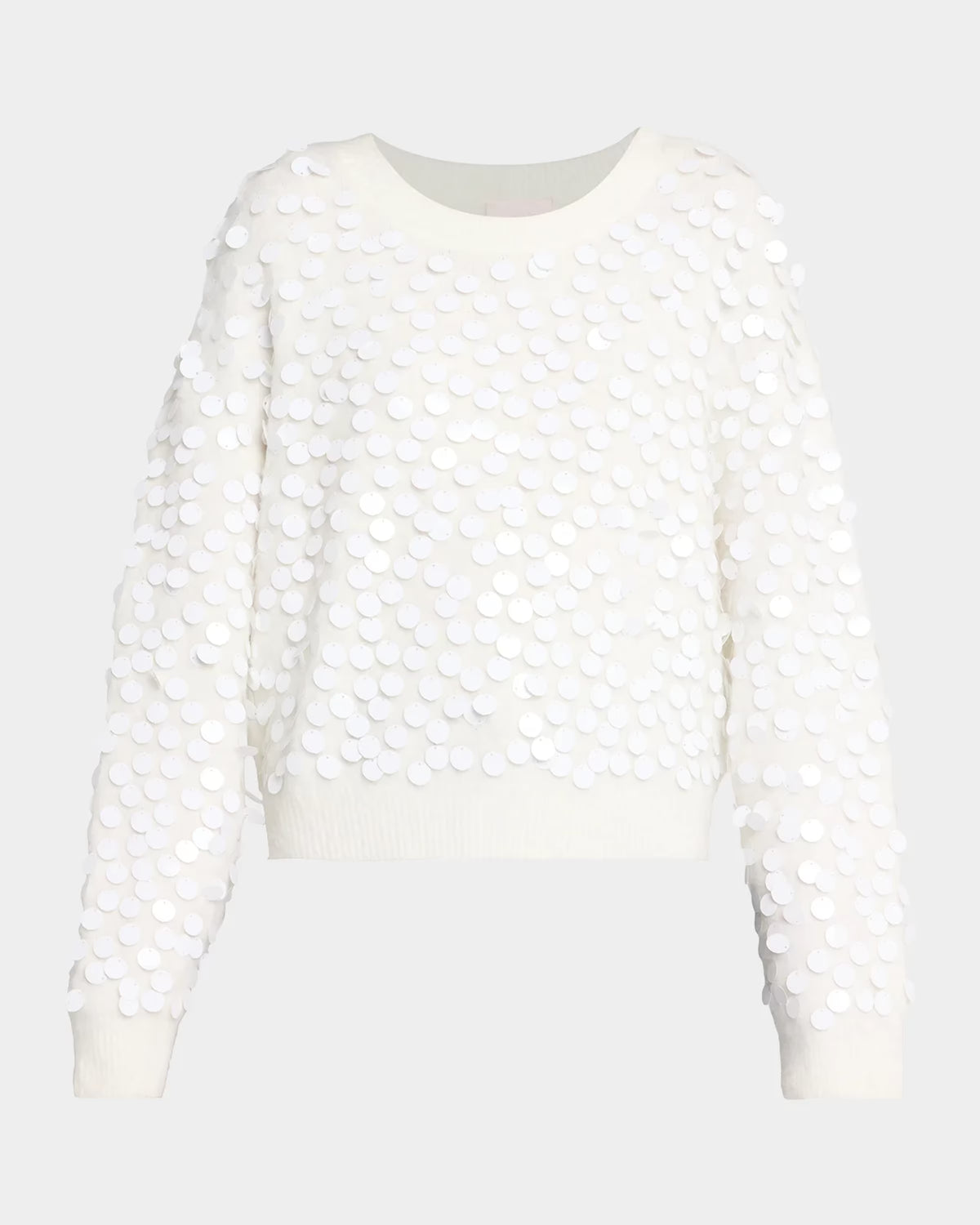 Ci1034b White Sequin Sweater
