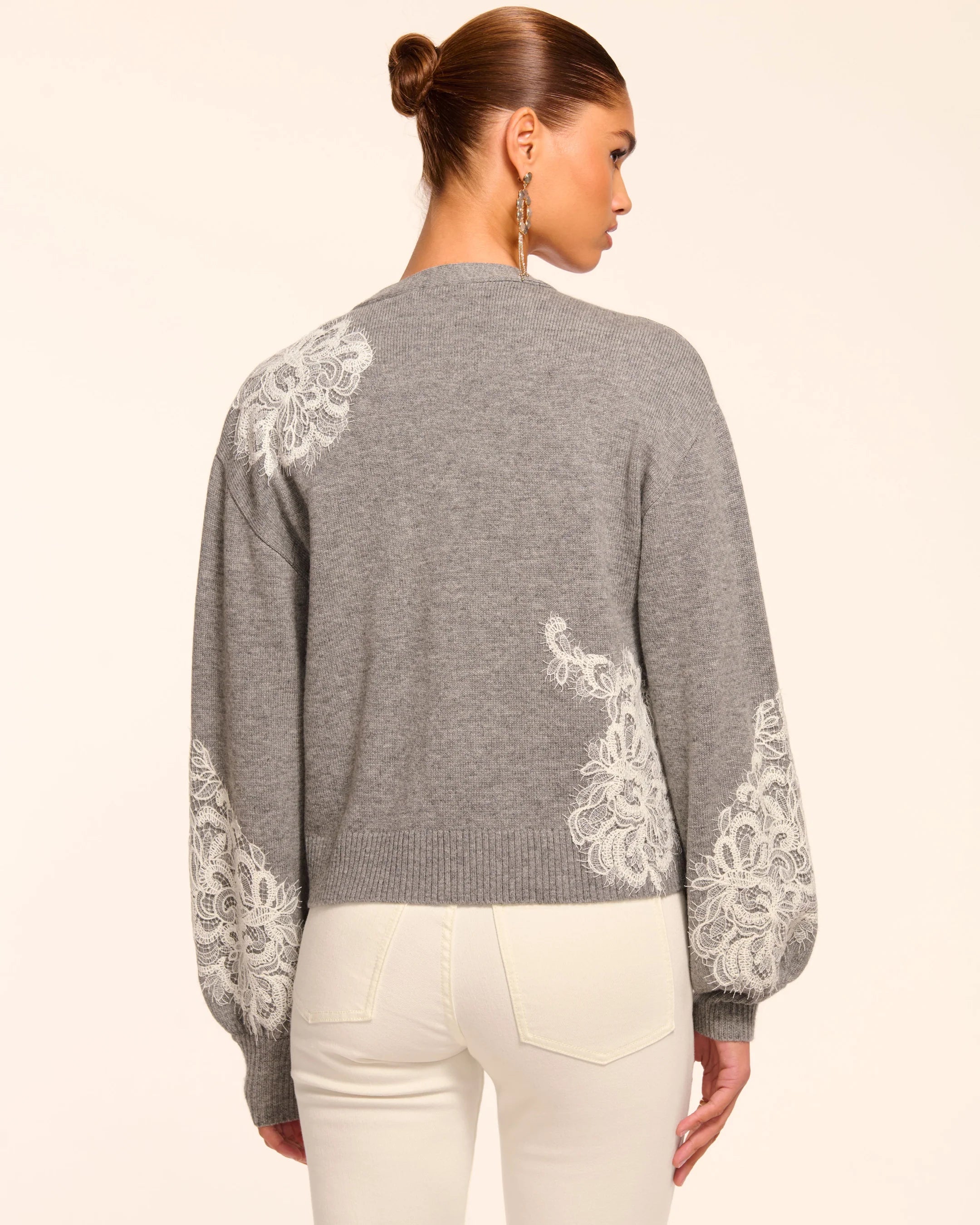 Raa7005 Heather Grey Cardigan