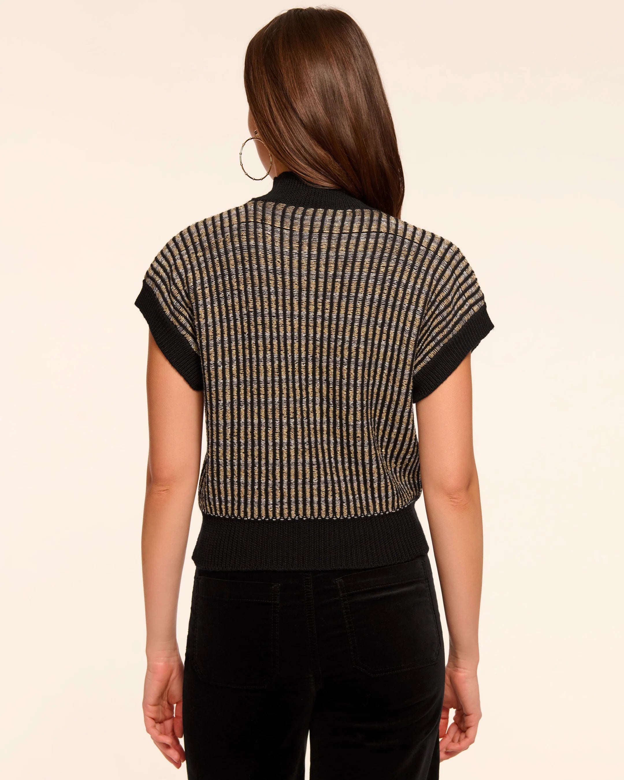 Raa7005 Mixed Metallic Sweater