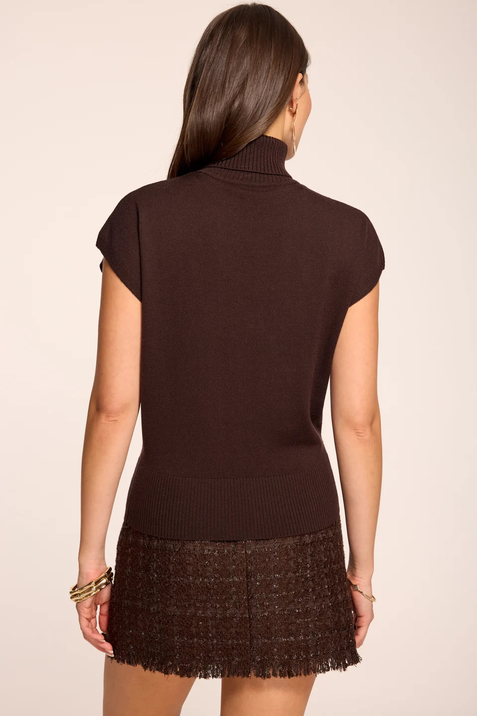 Raa7003 Brown Wedge Sweater
