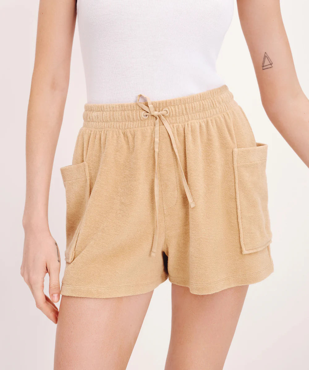 Ataw3302 Terry Patch Pocket Shorts