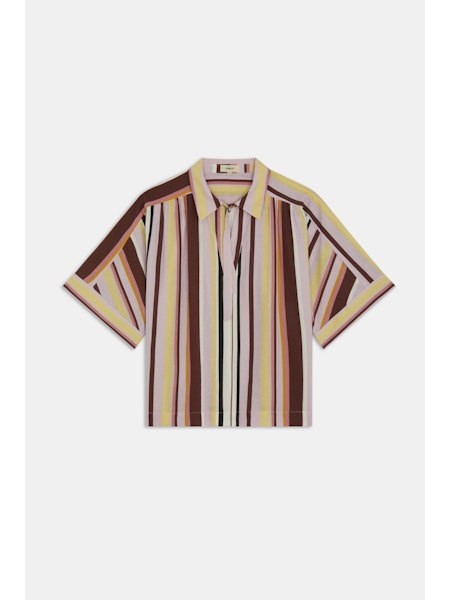 Sulesly Woven Striped Blouse