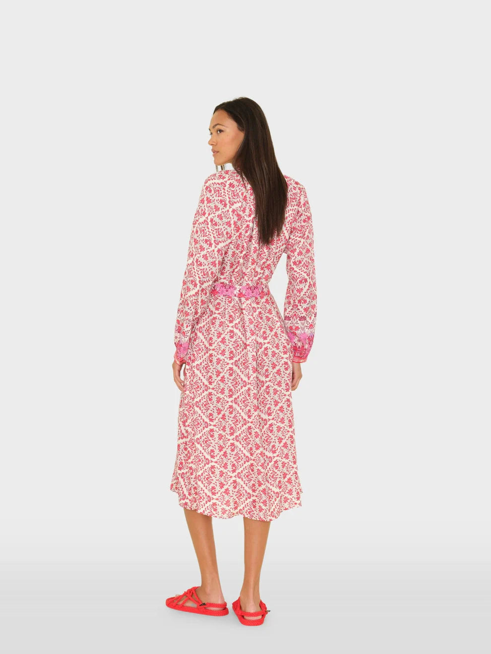 Xif045 Crushberry Shirtdress