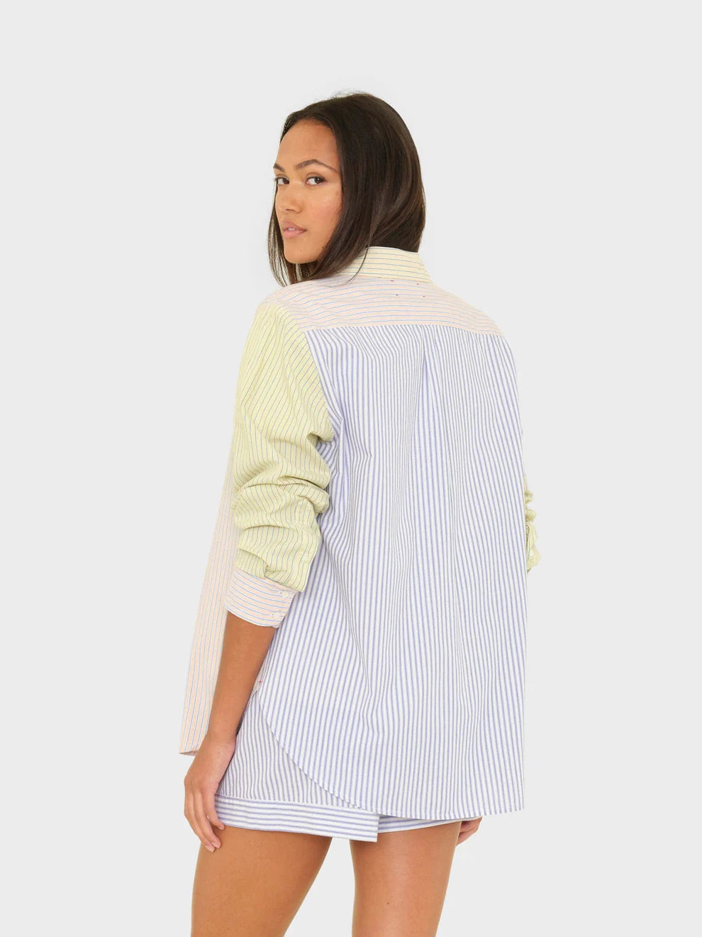 Xixs049 Mixed Stripe Shirt