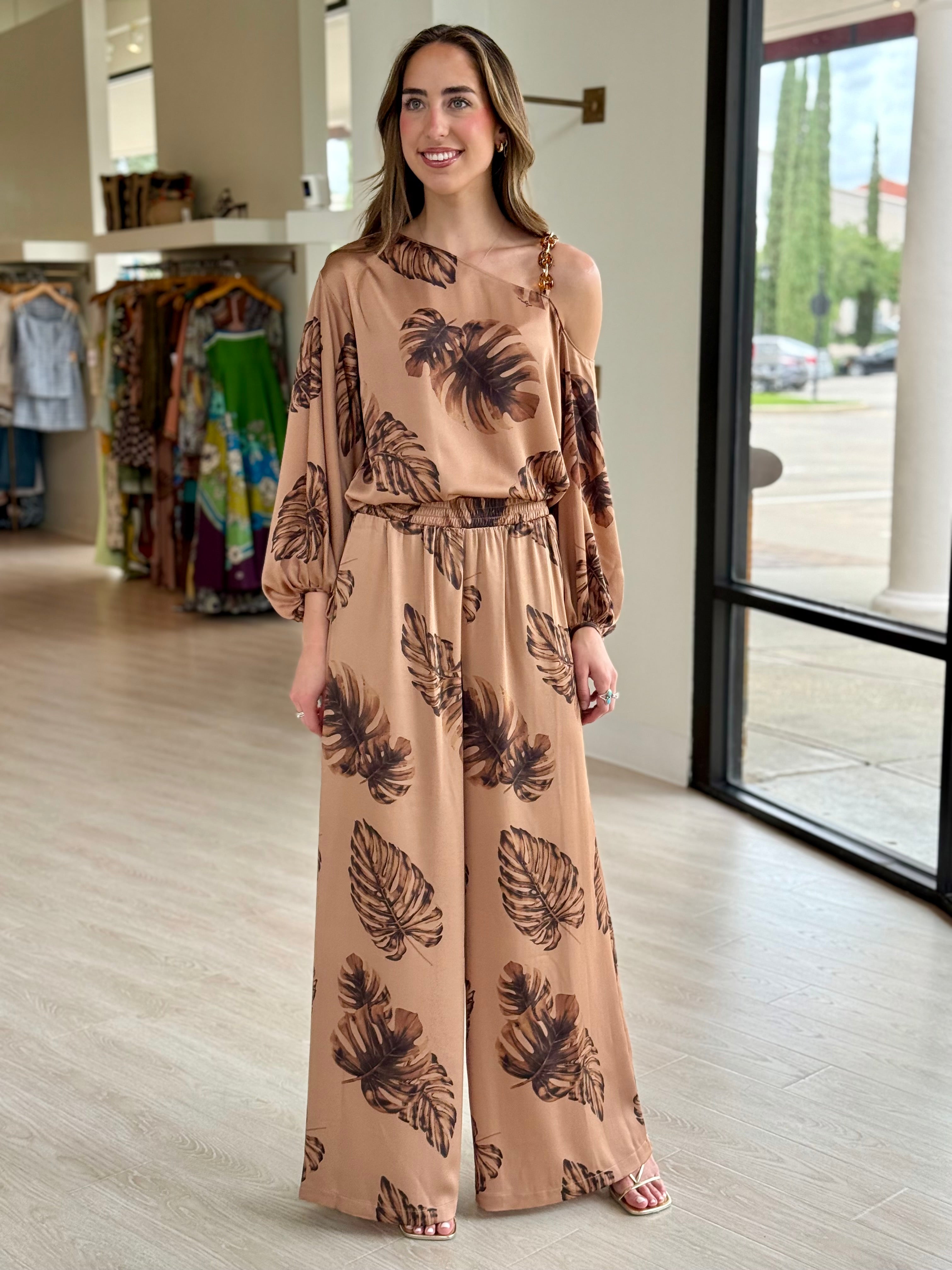 La40706 Chain Shoulder Palm Top