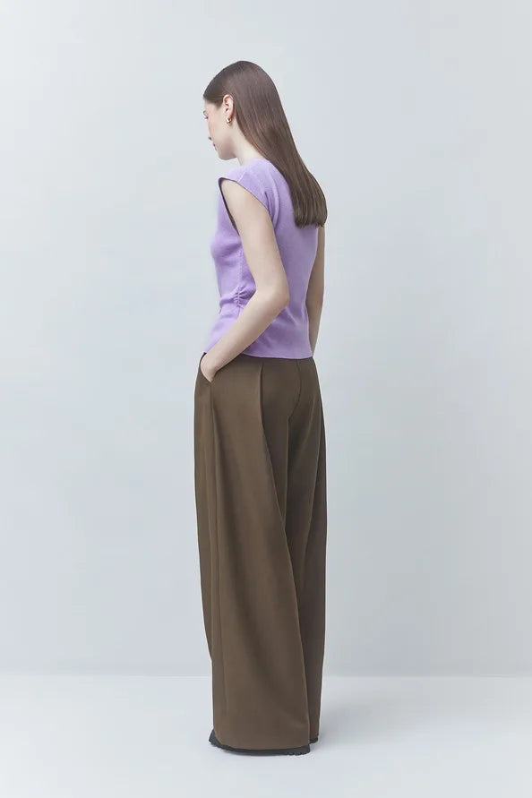 Sun1219 Purple Sleeveless Sweater
