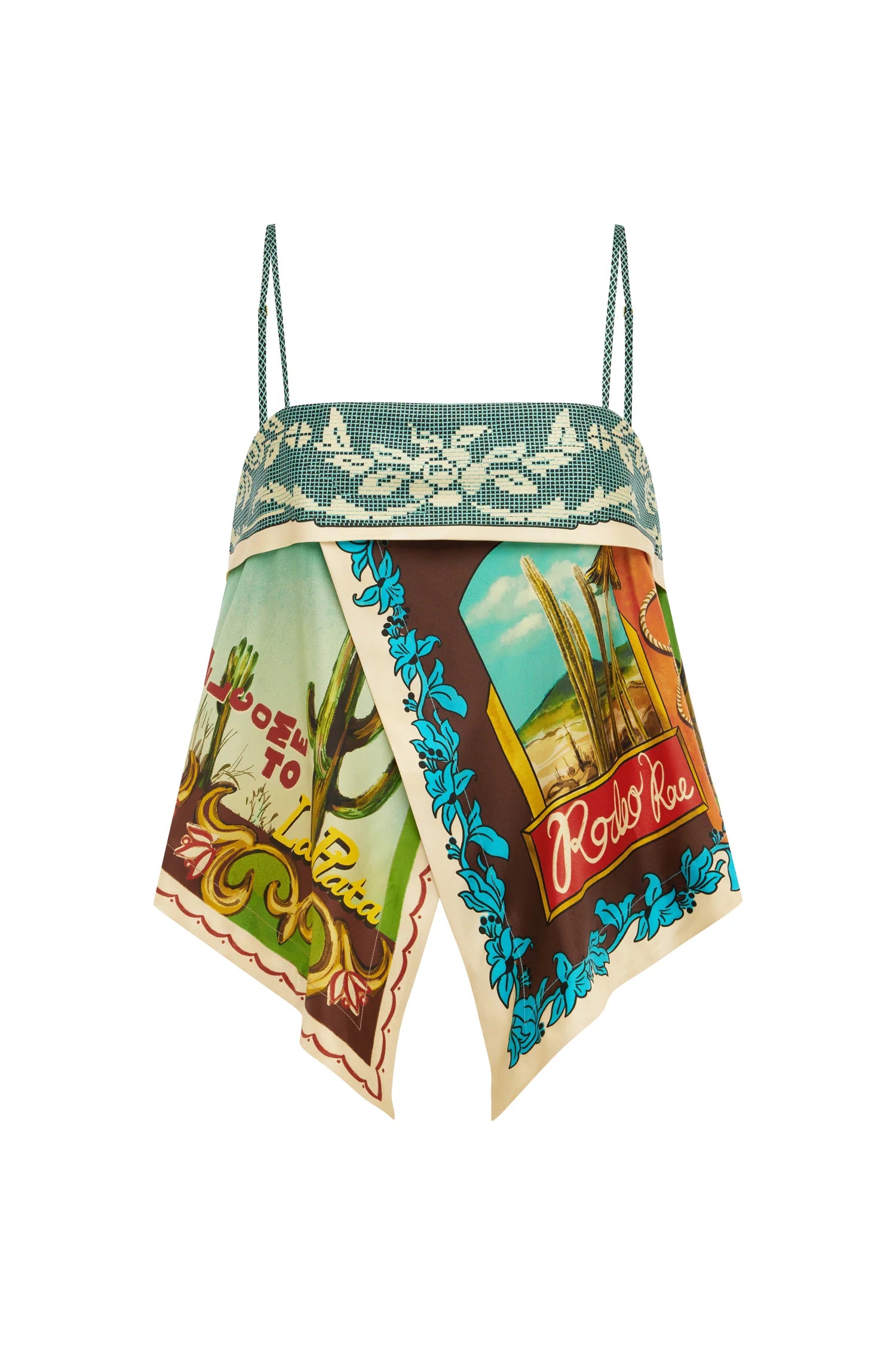 Al8128 Silk Scarf Top