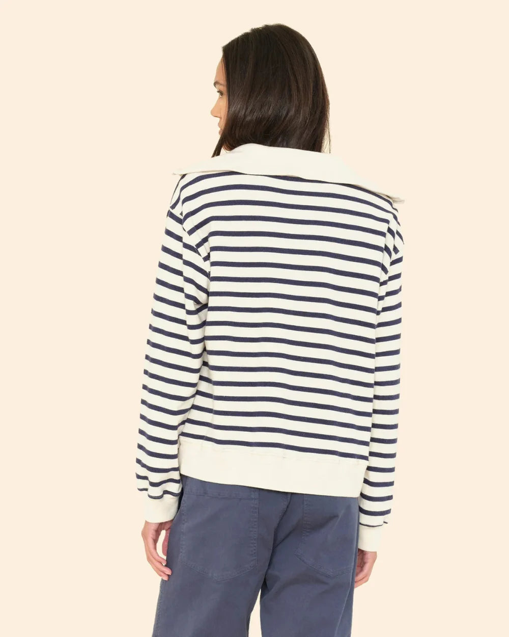 Xix6bst047 Stripe Sweatshirt