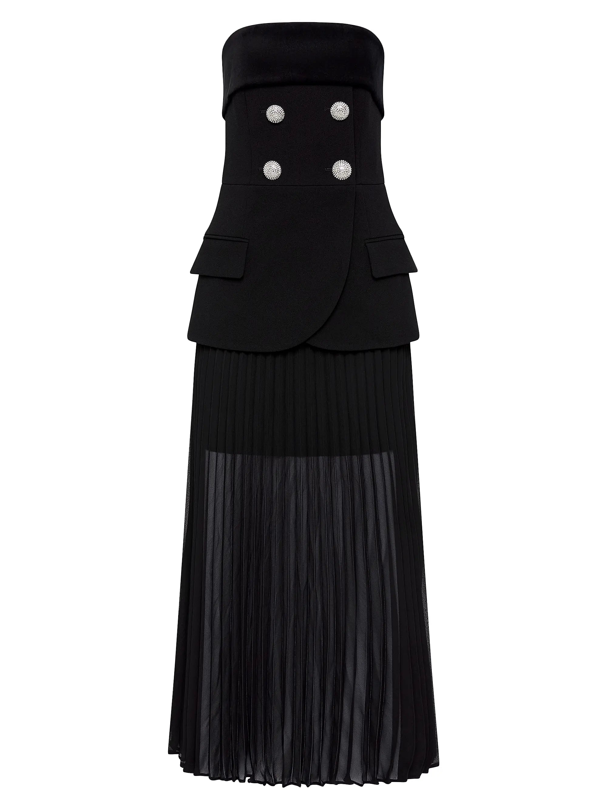 Re1871 Celia Strapless Midi Dress