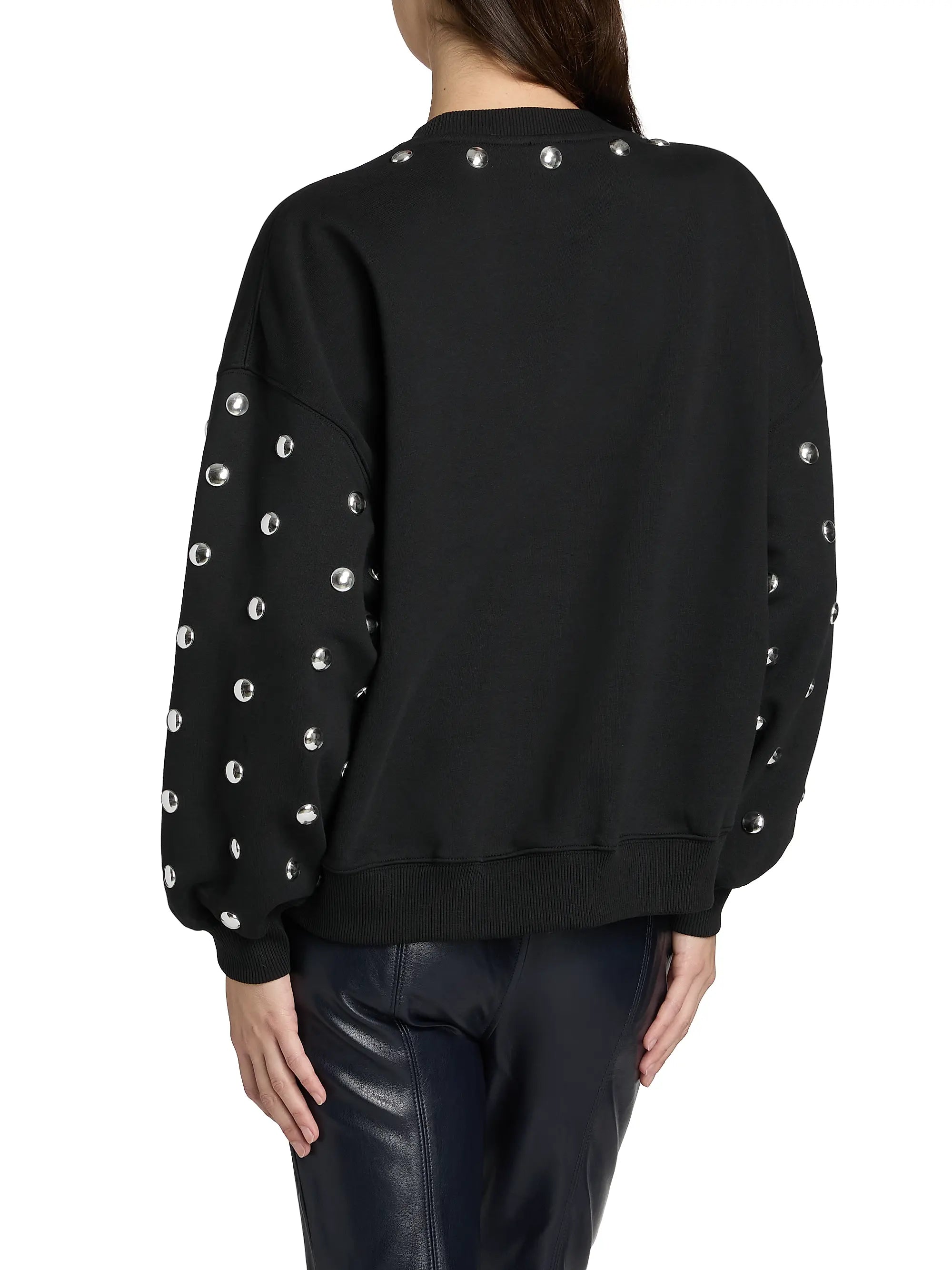 Ci7747 Studded Sleeve Pullover