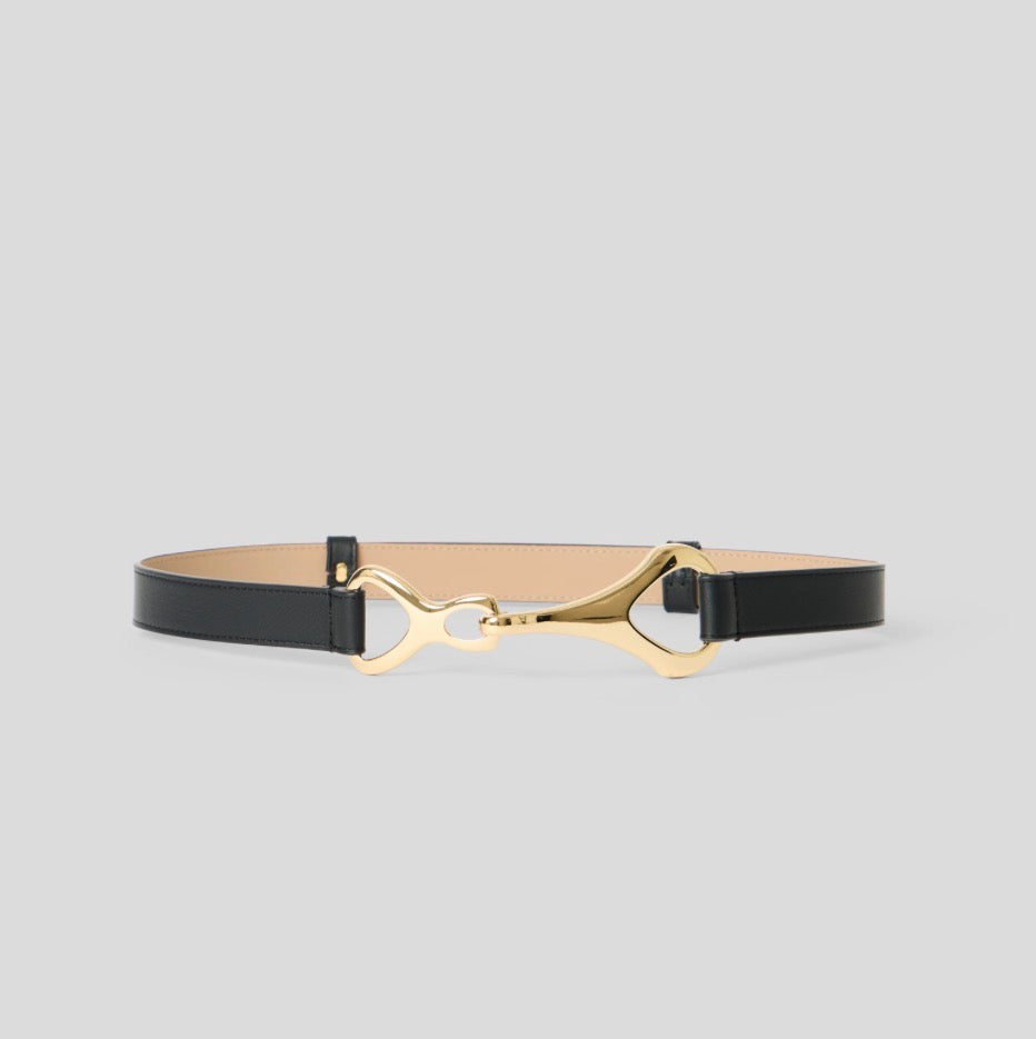 Bebw1207 Gideon Belt - Black/Gold
