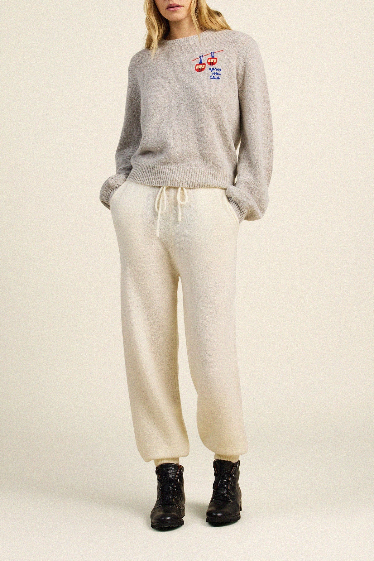 Trw1634 Apres Ski Sweater - Grey