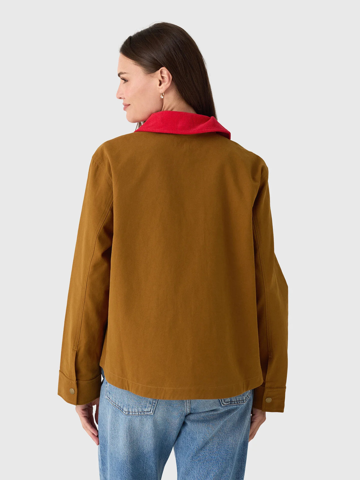Th5028 Contrast Collar Jacket