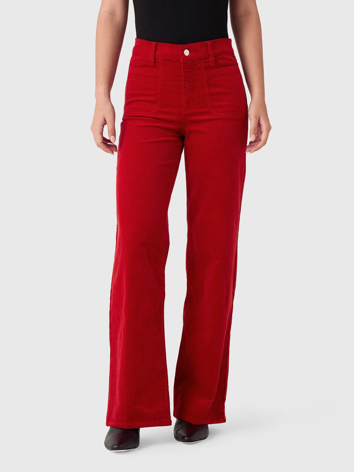 Frip820 Slim Palazzo Corduroy - Lipstick