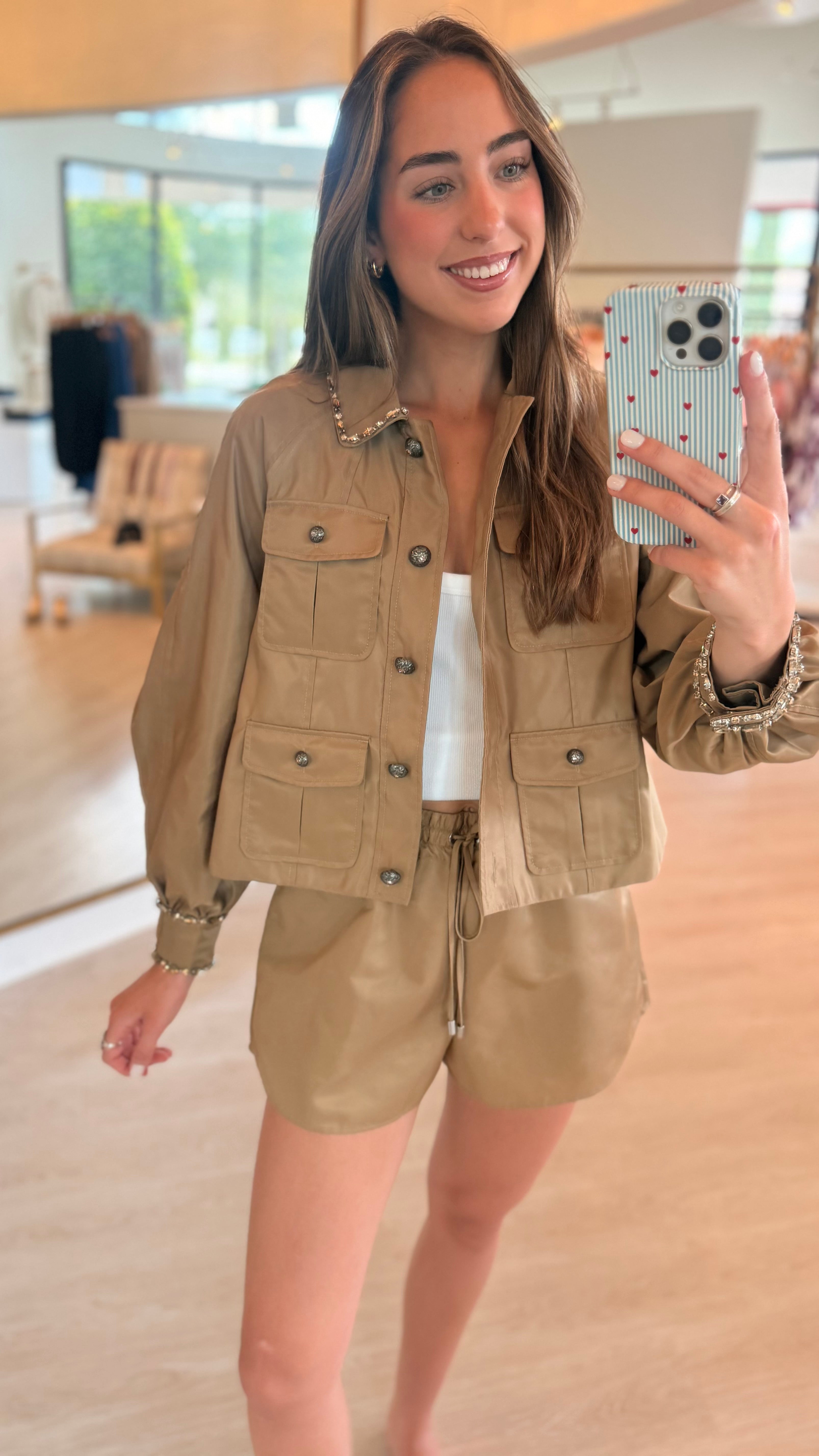 Cizj861 Rhinestone Chain Jacket