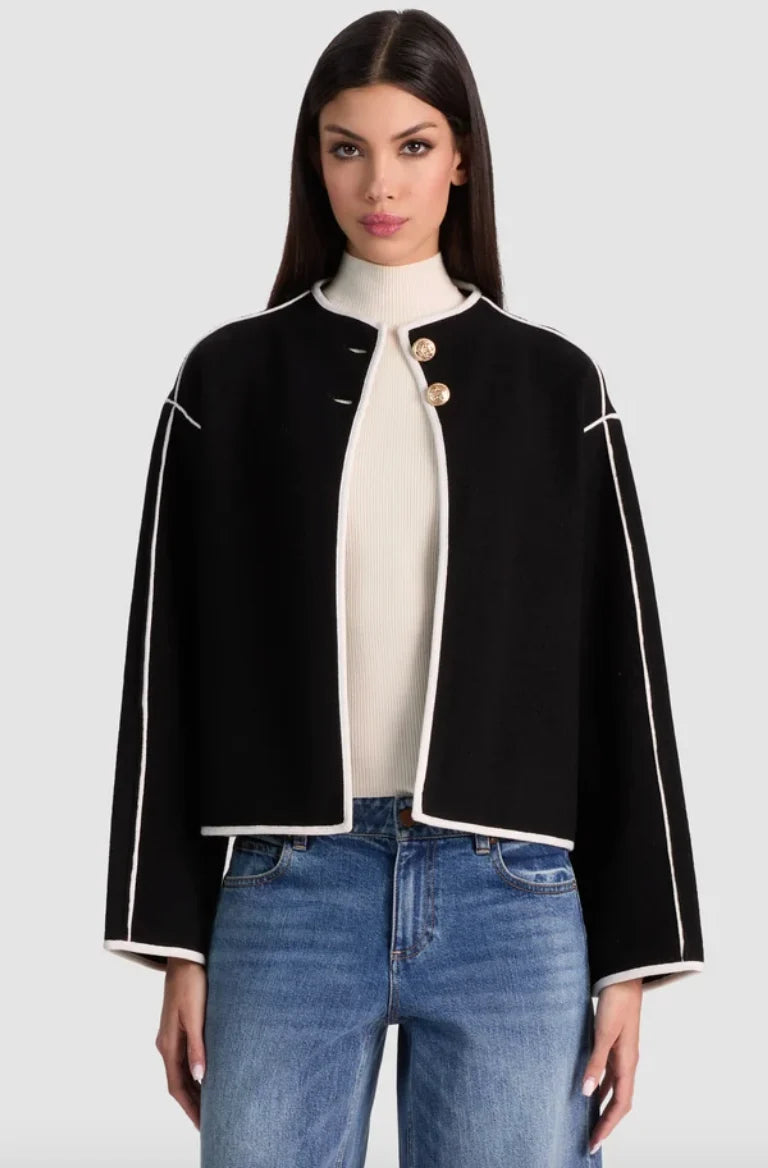 Alc84743 Black Sweater Jacket