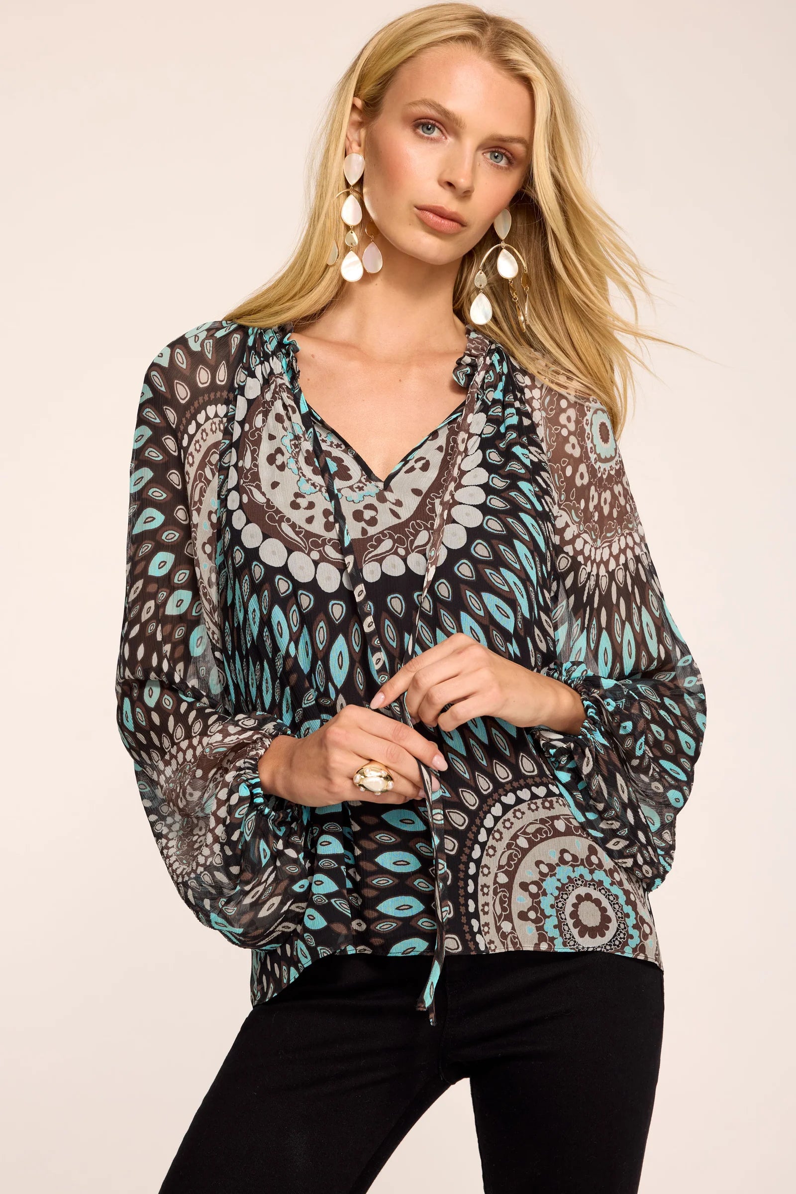 Ra2045 Multi Medallion Blouse