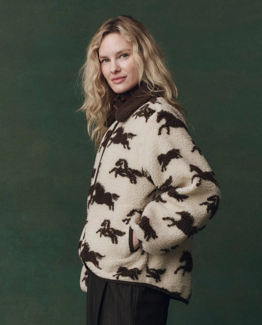 Gr4832 Giddy Up Fleece Jacket - Cream