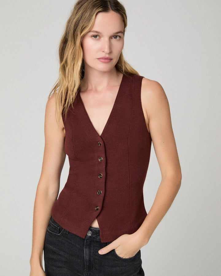 Pad823 Garnet Knit Top