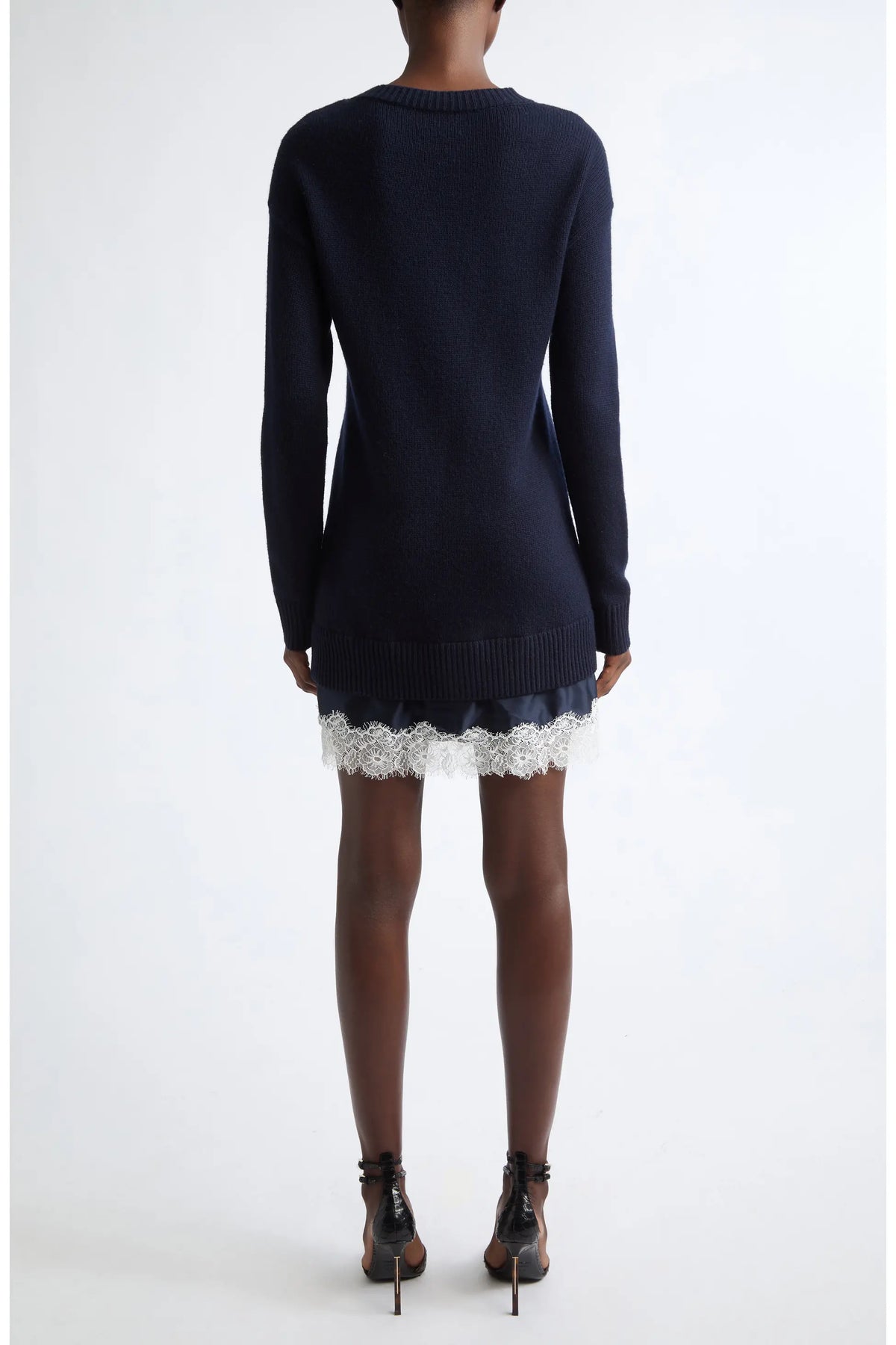 Ci1102 Navy Sweater Dress