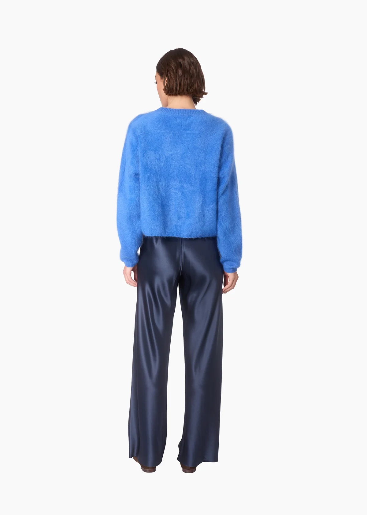 Cat09 Astral Blue Brushed Cashmere Sweater