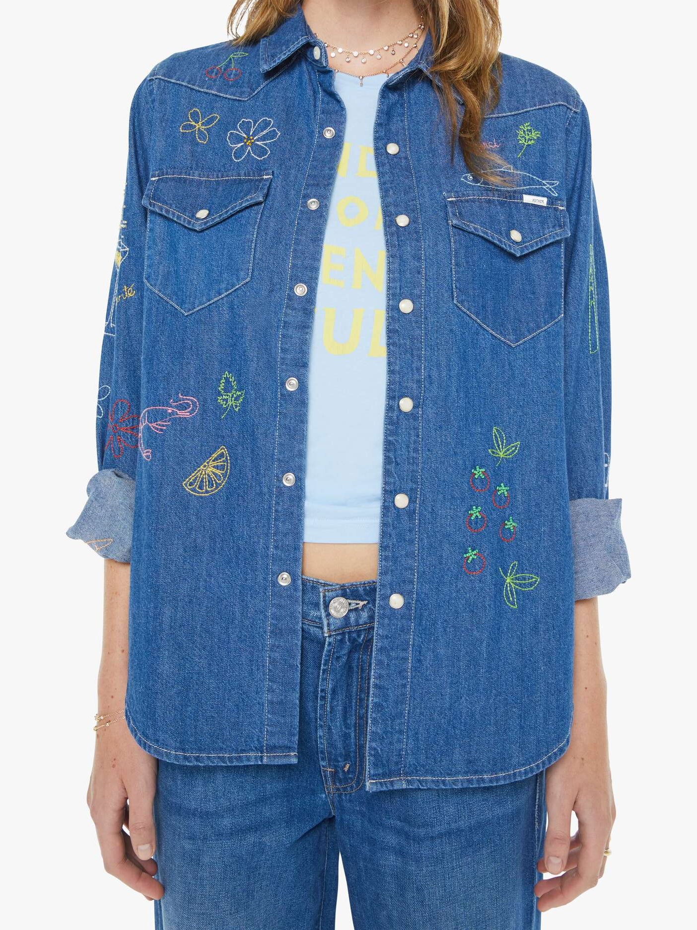 Mo21126 Reservations Required Denim Button Down