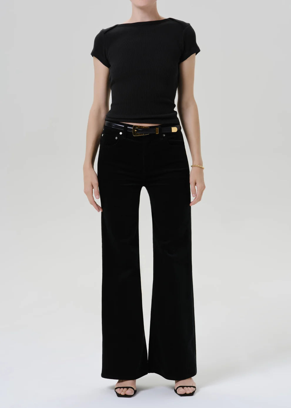 Ci1449 Kimberly 70's Flare - Teal Corduroy