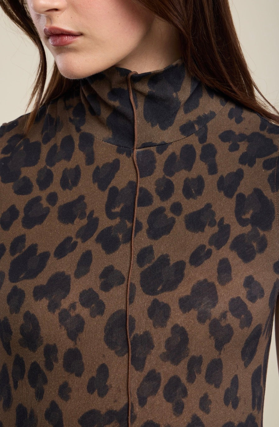 Vekelestine Leopard Jersey Dress