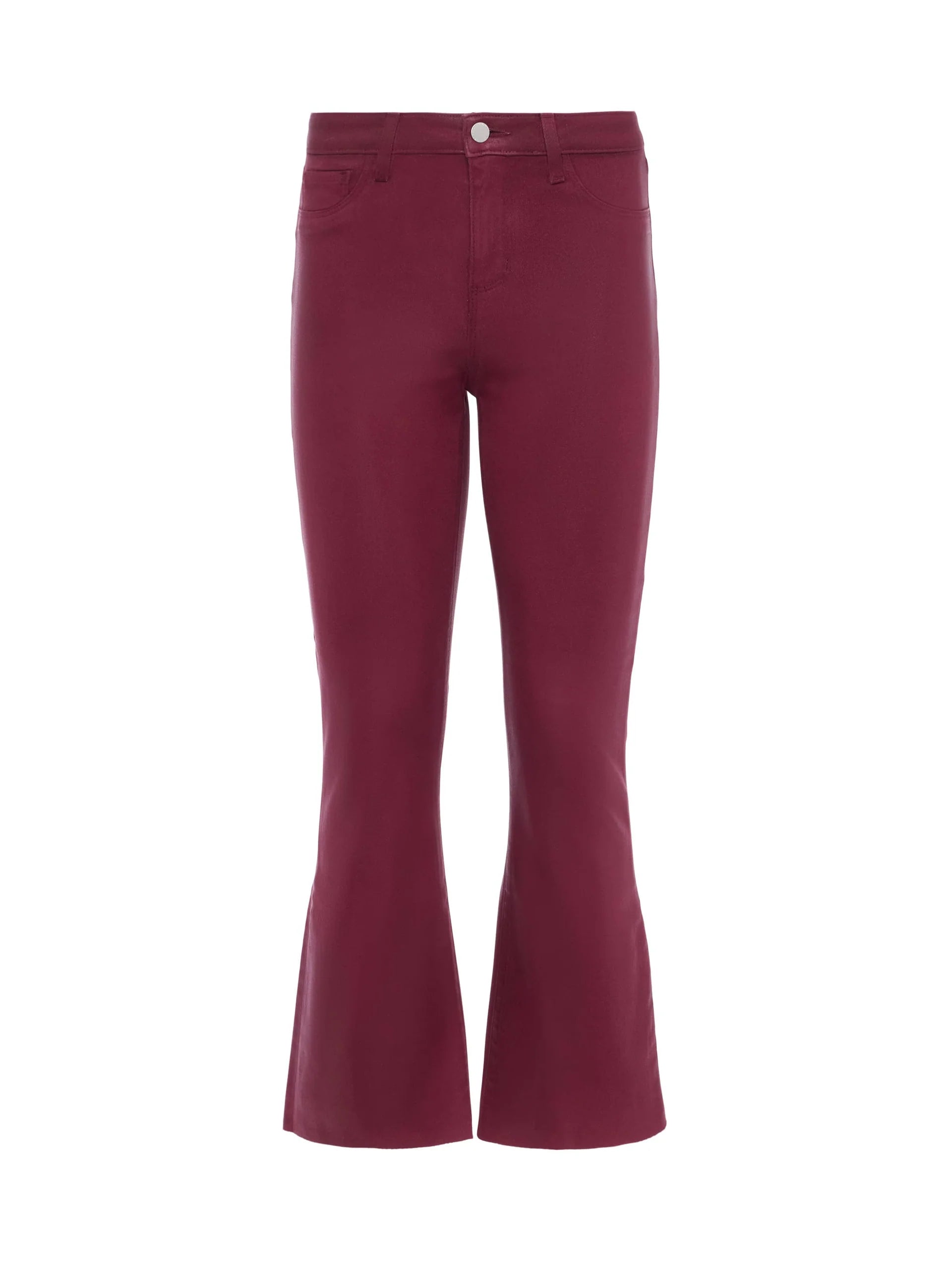 La2714 Kendra Crop Flare - Wine Coated
