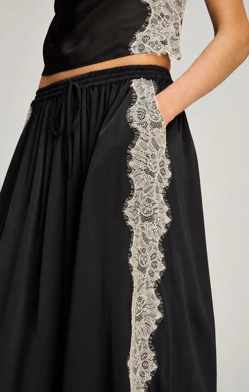Cizp1308 Black Silk Jogger