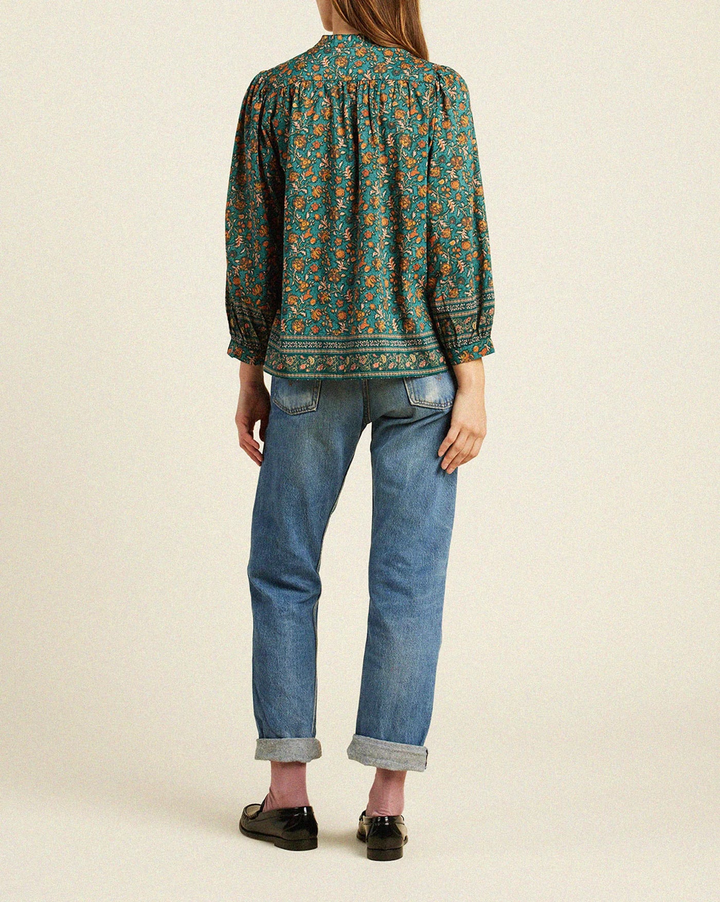 Tr1106 Botanical Border Blouse