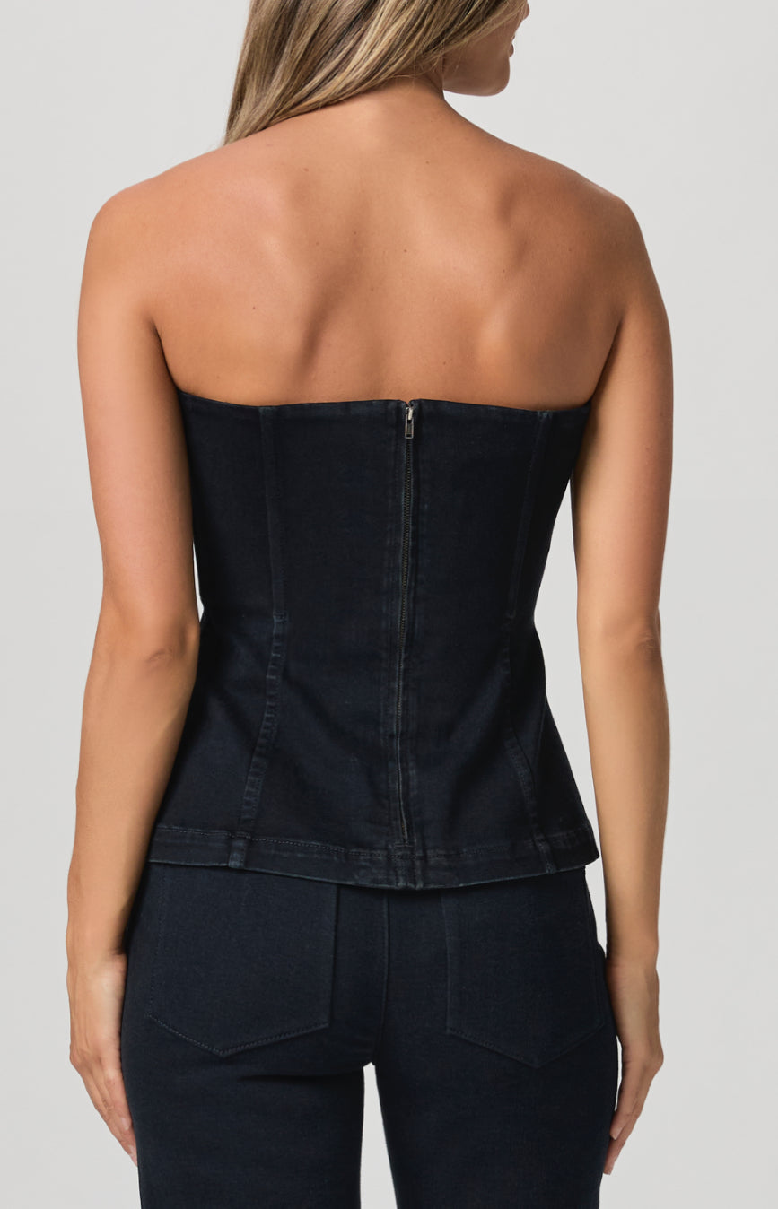 Paf72 Denim Bustier Top