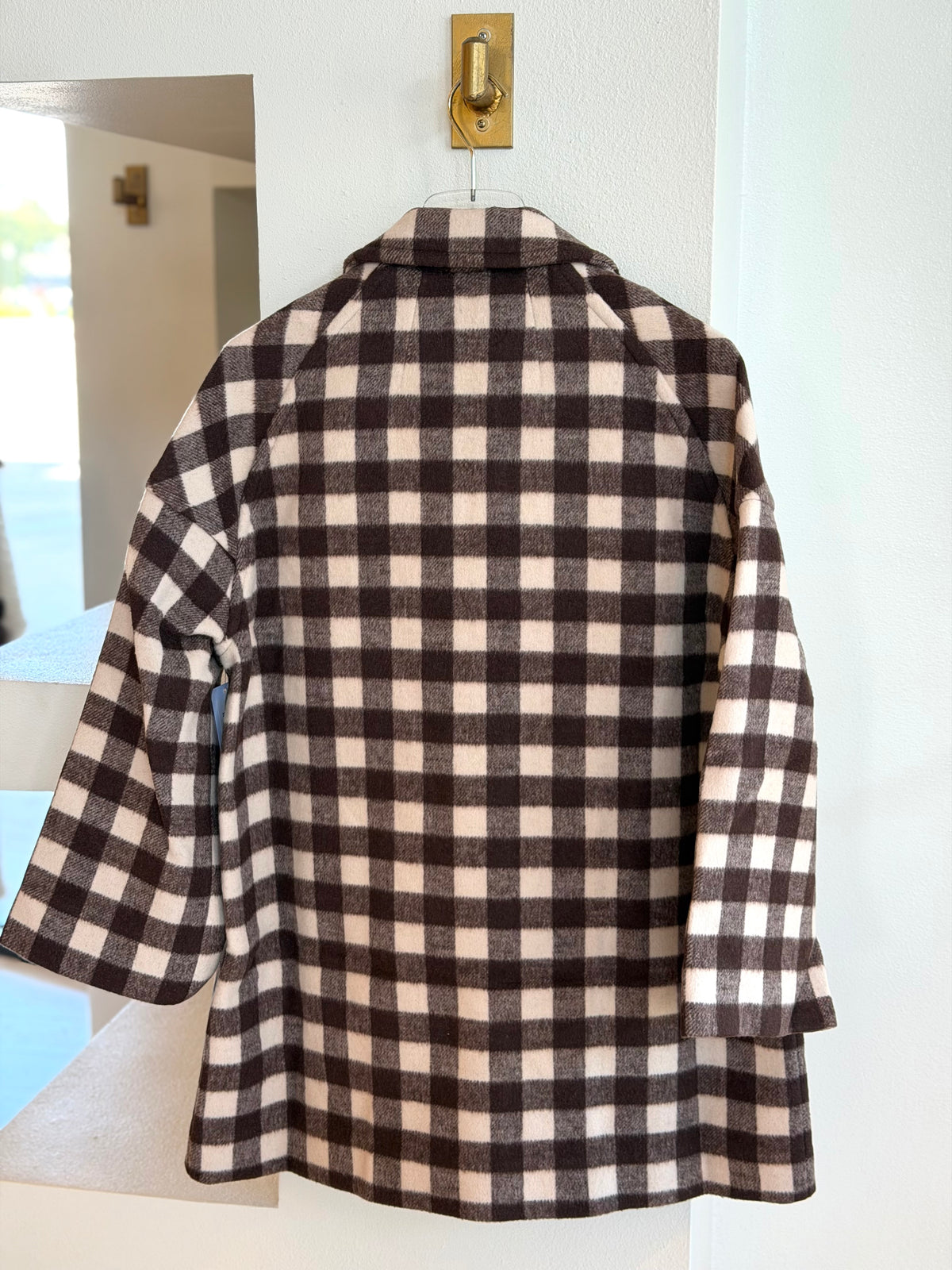 Tg6046 The Car Coat - Chocolate Check