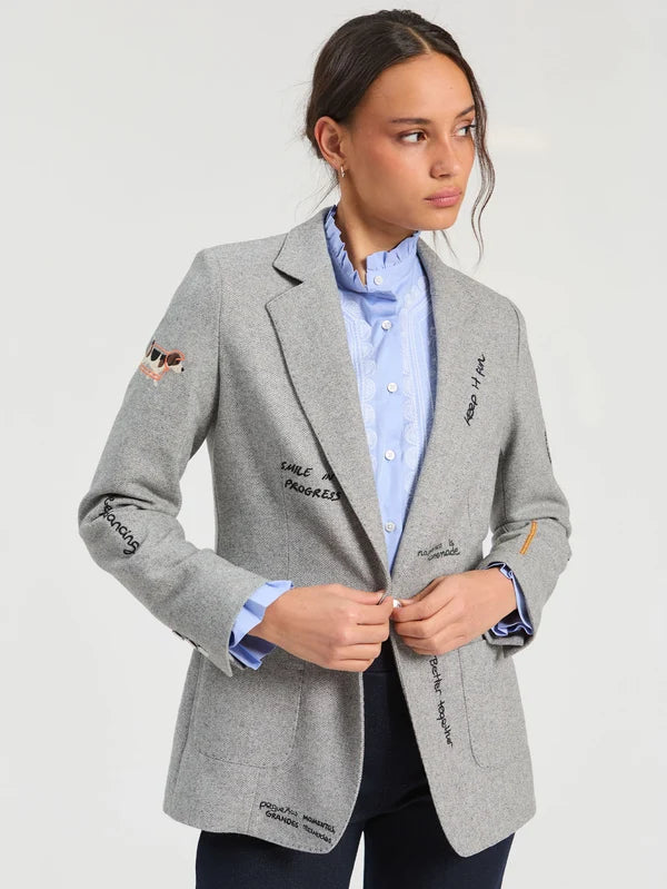 Vi33797 Adventures Grey Blazer