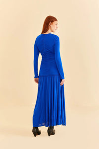 Fa315988 Bright Blue Midi Dress
