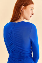 Load image into Gallery viewer, Fa315988 Bright Blue Midi Dress
