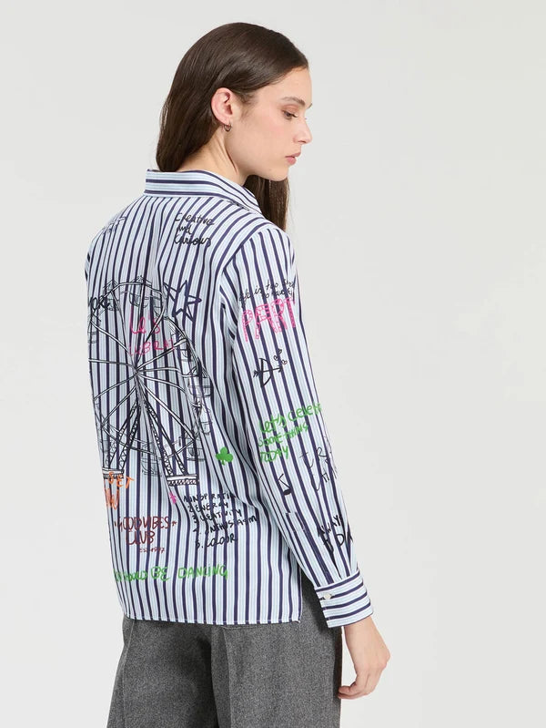 Vi34022 Stripe Voyage Buttondown