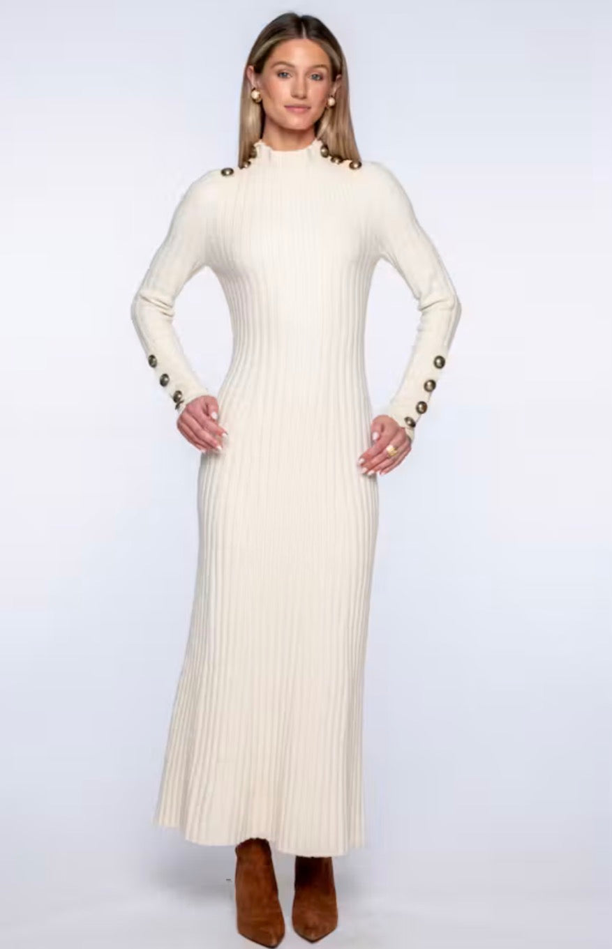 El1149351 Ivory Sweater Dress