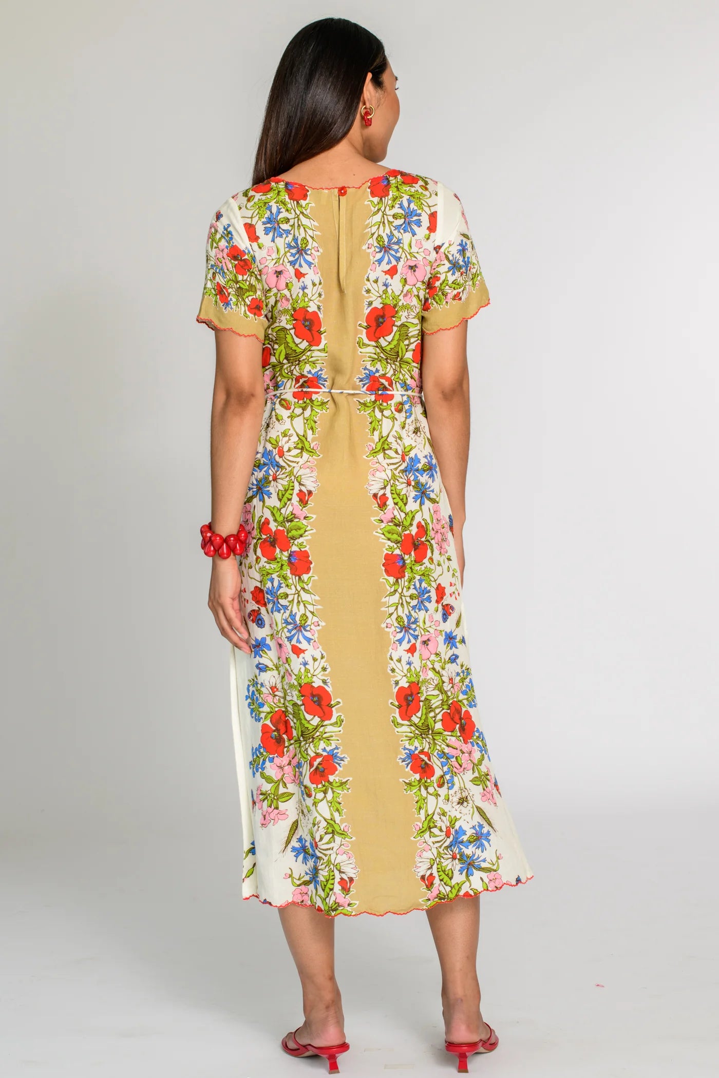 El182275 Butterfly Garden Midi Dress