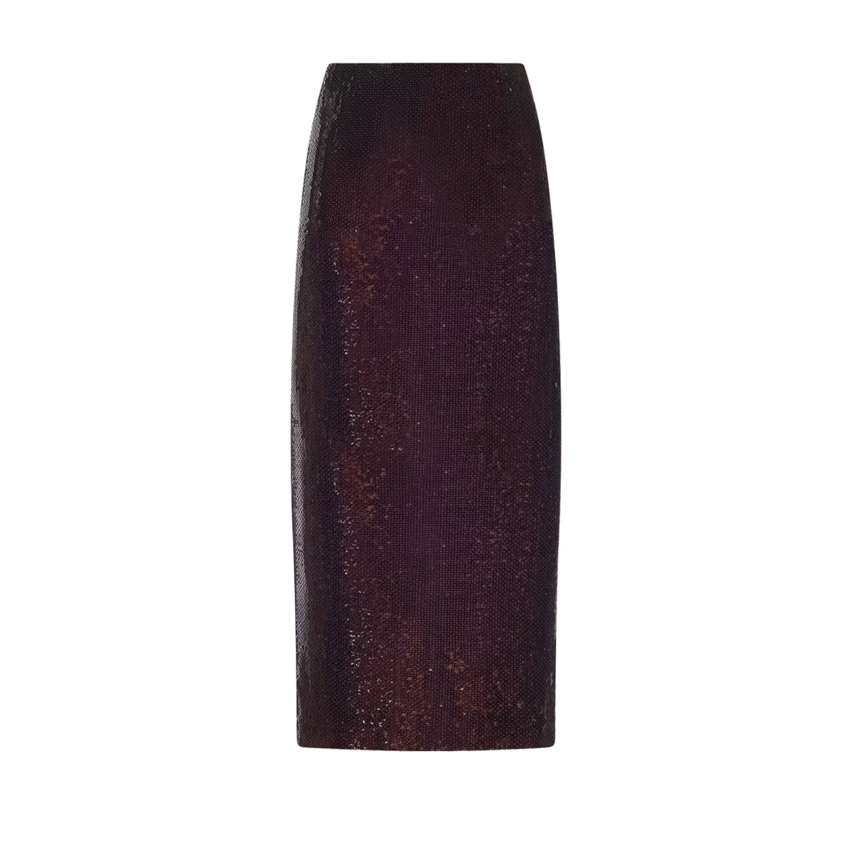 La3420 Brown Sequin Pencil Skirt
