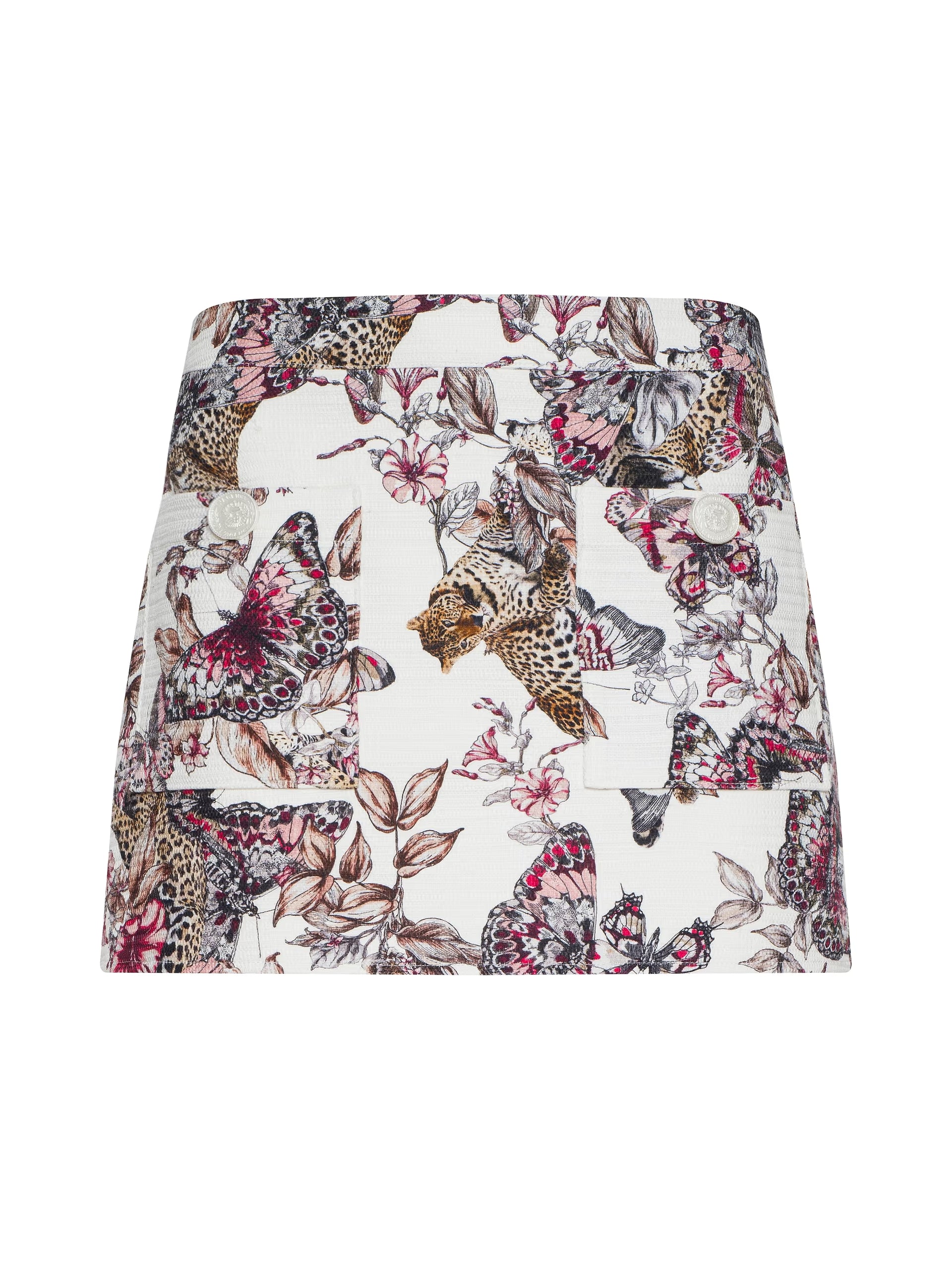 La3469 Butterfly Mini Skirt