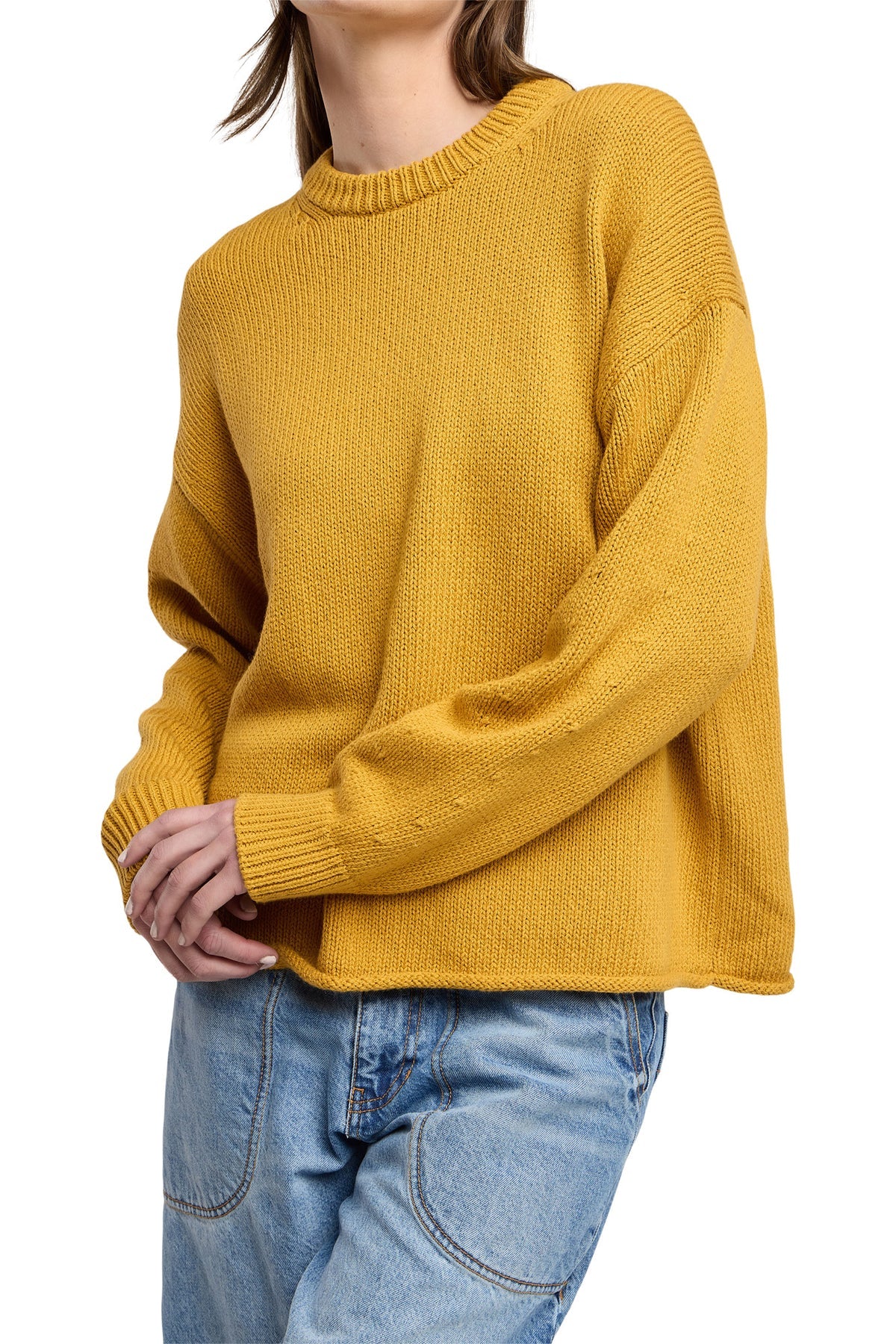 Vemeli Gold Crewneck Sweater