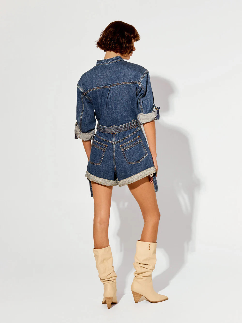 Kim64 Denim Romper